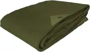 New Heavy Duty Canvas Tarp, Olive Drab 6x8 *mocinc.1982*