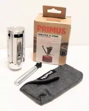 Primus Firestick Titanium Stove with piezo ignitor and storage pouch