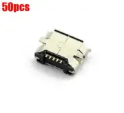 50Pcs Usb Micro 5-Pin Female Connector Jacks Socket Smd Surface-Mount Ic New kc