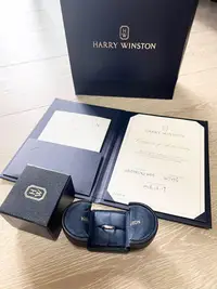 在飛比找Yahoo!奇摩拍賣優惠-HW鑽石之王Harry Winston 海瑞溫斯頓 鉑金 鑽