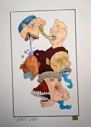 Original Art Drawing Surrealism Pop Art