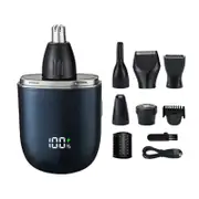 Portable Electric Nose Hair Trimmer Men Beard Shaver Wet Dry Use for Travel