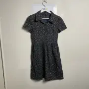 Princess Highway Floral Greta Dress Size 8 Short Sleeve Green Cotton NWT