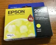 Genuine EPSON 200XL High-Capacity Yellow Ink Cartridge Exp 03/25