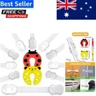 Versatile Baby Proofing Kit - 10 Cabinet Locks & 2 Pinch Guards for Safe Homes