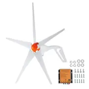 500W Wind Turbine Generator, 12V Wind Turbine Kit, 5-Blade Wind Power Generator with MPPT Controller, Adjustable Windward Direction & 2.5m/s Start Wind Speed, Suitable for Home, Farm, RVs,