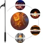 Sturdy Metal Fire Pits Fireplaces And Wood Stoves Fireplace Tools Campfire Tongs