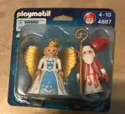 Playmobil 4887 Saint Nicholas & Angel Set New Factory Sealed