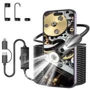 [Dual Lens] Endoscope Camera with Light, 1920P HD Borescope with 8 Adjustable...