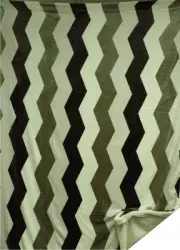 CHEVRON Beige Brown Tan Sherpa Bed Blanket Queen Size 79 in X 95 in