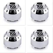 4 Pack KMC XD Series 464K106 Chrome Wheel Center Cap 6 Lug