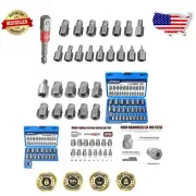 27-Piece Chrome Molybdenum Screw Extractor Set for Stripped Bolt & Nut Removal