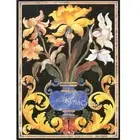 Black Marble Dining Table Top Flower Vase Design Inlay Work Reception Table