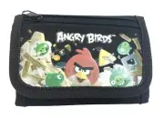 1PC Angry Birds Kids Tri-Fold Wallet Coin Holder Bag [Black]