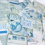 Lot 23 Junk Journal Ephemera mq Assorted Pieces Blue Travel Theme u