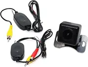 Elinz Car Reversing Reverse Camera Cam Rearview Mini CMOS IR Night Vision 2.4G Wireless Receiver Transmitter Connect to RCA Monitor, Night Vision, 170° Viewing Angle, Waterproof, 2 Years Warranty