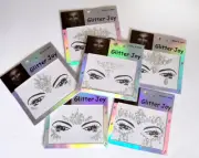 Face Glow in dark Gems Adhesive Glitter Jewel Festival Rave Party Tattoo Sticker