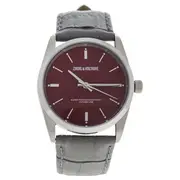 Zadig & Voltaire ZVF235 Fusion - Silver/Grey Leather Strap Watch by Zadig & Voltaire for Unisex - 1 Pc Watch