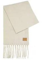 Vince Fringed Alpaca-blend Scarf - Sand ONE SIZE
