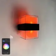 10W Smart LED Outdoor Wall Light Fixture RGBW Cell Phone APP Control Lamp Fens