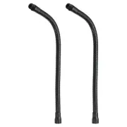 16" Microphone Gooseneck 2Pcs 5/8-27 Thread Thread Flexible Tube Extension Black
