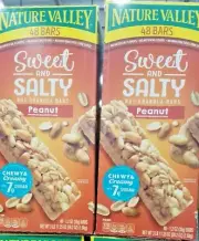 2 PACK NATURES VALLEY SWEET & SALTY NUT GRANOLA BARS PEANUT 48 UNITS EACH