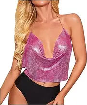 [Generic] Womens Plus Size Lingerie Sexy Women's Fashion Sexy Metal Sling Tie Strapless Top Sequins Crop Top Open Cup Lingerie Set with Robe