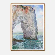 Galrie The Stunning Manneporte Cliffs Artwork by Claude Monet (1886), Wood Frame, 70 x 100cm (28 x 40inch)