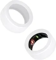 2pcs Silicone Ring Cover for Oura Ring Gen 3, White Flexible Silicone Case Compatible with Oura Ring Cover Protector for Gym, Protective Accessories Fits S (6/7/8/9/10)