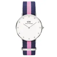 在飛比找ETMall東森購物網優惠-DW Daniel Wellington 施華洛世奇水晶藍粉