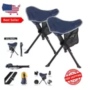 Heavy Duty Portable Camping Stools - 2 Pack Tripod Chairs for Outdoor Adventures
