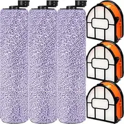 WDB1F2 Replacement Brushroll & Filte Bundle for Shark WD101 WD201 WD100 WD200 AW201 WD200C WD201C WD101C HydroVac XL 3-in-1 vacuum cleaner, compare parts WDB1, WDB2, WDFF1, WDFF2, WDB1F2