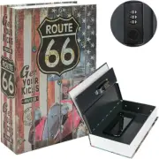 Hidden Metal Lock Box,Diversion Book Safe with Combination Lock,Money Hiding Box