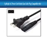 AC Power Cord Cable Plug For YABER V2 WIFI Mini Projector Wireless Mirroring