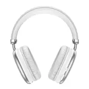 Wireless Bluetooth 5.3 Headphones Mic Noise Cancelling Headsets Stereo Sound Earphones Sports Gaming Headphones Supports TF-White