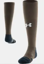 2 Pairs Under Armour UA Team Over-the-Calf Socks Youth 13.5K-4.5 Cleveland Brown