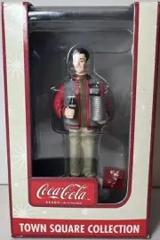Coca Cola Town Square Collection WKOK Disc Jockey with Records & Coke Accessory