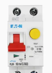 1pcs EATON Miniature Circuit Breaker MCB PLD9-10/1N/C/003