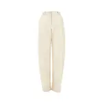 [PINKO] PINKO Faux leather Barrel Leg pants Woman 42 42 White