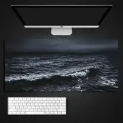 ANYMOB Mouse Pad Black 400X900X3MM Art Series Marble Computer Laptop Rubber Mat