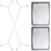 Sheet Fasteners Suspenders Straps - Adjustable Crisscross Bed Sheets Holder