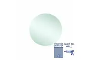Thermogroup Rio Polished Edge Round Mirror - 500mm dia Glue-to-Wall and Demister RR5050GTD