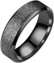 [YiyiLai] 1 Pack 6mm Matte Couples Weddings Band Polished Promise Engagement Rings