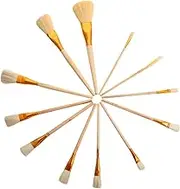 12pcs Coloring Pen Set Paint Numbers Washable Flat by Brushes Watercolors - Gouache Ergonomic Watercolor Brush Ergonomic Art Brush Daily Use Watercolor Brush School Art Brush Alloy
