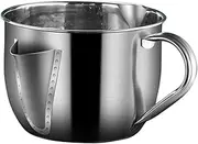 CONGARTENO Stainless Steel Oil Filter Pot Fine Mesh Oil Strainer for Kitchen Soup Ladle