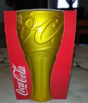 Coca-Cola Coke Glass Gold RARE