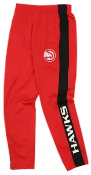OuterStuff NBA Youth Boys Side Stripe Slim Fit Performance Pant, Atlanta Hawks