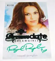 2017 Benchwarmer RAQUEL POMPLUN Dreamgirls #54 DREAM DATE Green Auto/10 PLAYBOY