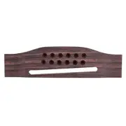 Wood Guitar Bridge, 12-String Rosewood Acoustic Guitar Bridge Saddle