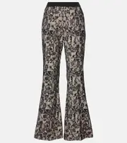 [Joseph] Joseph Tokyo patchwork lace flared pants AU 8 black